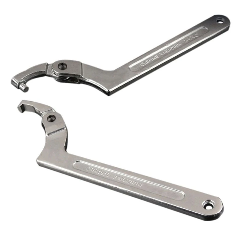 Spanner Wrench Adjustable C Spanner Hook Wrench Tool Compatible with Machine Tools Vehicles Mechanical Equipments
Spanner Wrench Adjustable C Spanner Hook Wrench Tool Compatible with Machine Tools Vehicles Mechanical Equipments