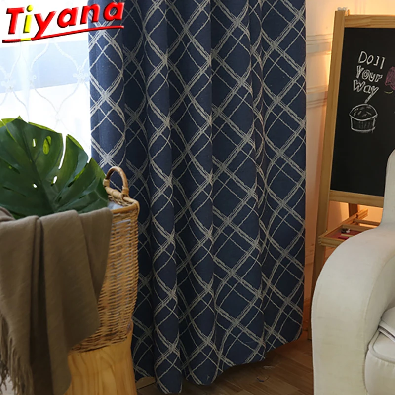 Blue/Yellow/Grey/Dark Blue Geometric Lattice Curtains for Living Room Chenille Square Blackout Window Drapes for Bedroom #VT
Blue/Yellow/Grey/Dark Blue Geometric Lattice Curtains for Living Room Chenille Square Blackout Window Drapes for Bedroom #VT