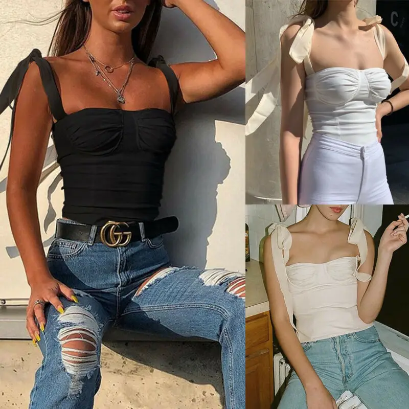 Sexy Women Bandage Slim Bodycon Sleeveless Square Collar Tank Tops Crop Top T-Shirt Vest Hot
Sexy Women Bandage Slim Bodycon Sleeveless Square Collar Tank Tops Crop Top T-Shirt Vest Hot