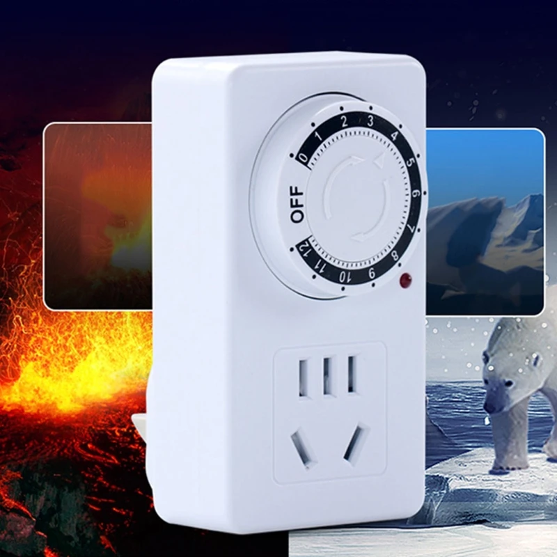 12/24 Hour Segment Timer Switch Energy Saver Plug Standard Size Hour Plug-in Timer Socket Set Programmable Time Control
12/24 Hour Segment Timer Switch Energy Saver Plug Standard Size Hour Plug-in Timer Socket Set Programmable Time Control