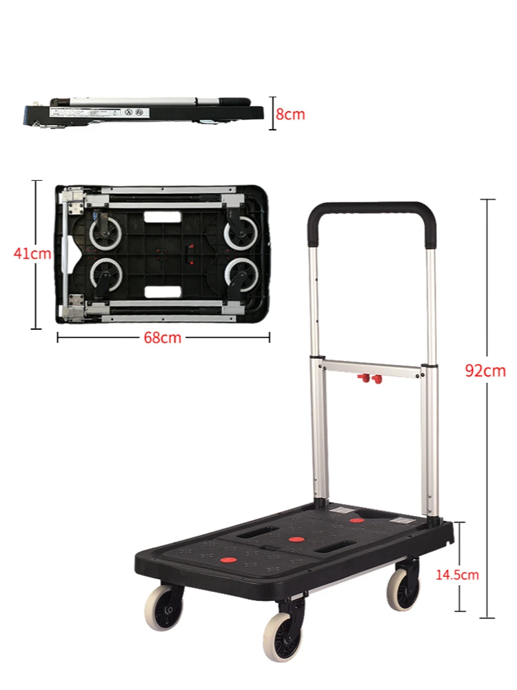 LISM Luggage Cart Folding Hand Truck with 4 Wheels 500lbs Capacity Heavy Duty Foldable Portable Trolley Lightweight Moving Dolly
LISM Luggage Cart Folding Hand Truck with 4 Wheels 500lbs Capacity Heavy Duty Foldable Portable Trolley Lightweight Moving Dolly