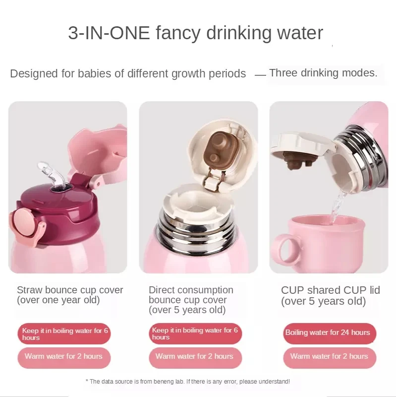 BN 480ML Cartoon Thermos Bottle with Straws Leakproof Feeding Water Insulated Bottle Outdoor Travel Portable Children's Cup Mug
BN 480ML Cartoon Thermos Bottle with Straws Leakproof Feeding Water Insulated Bottle Outdoor Travel Portable Children's Cup Mug