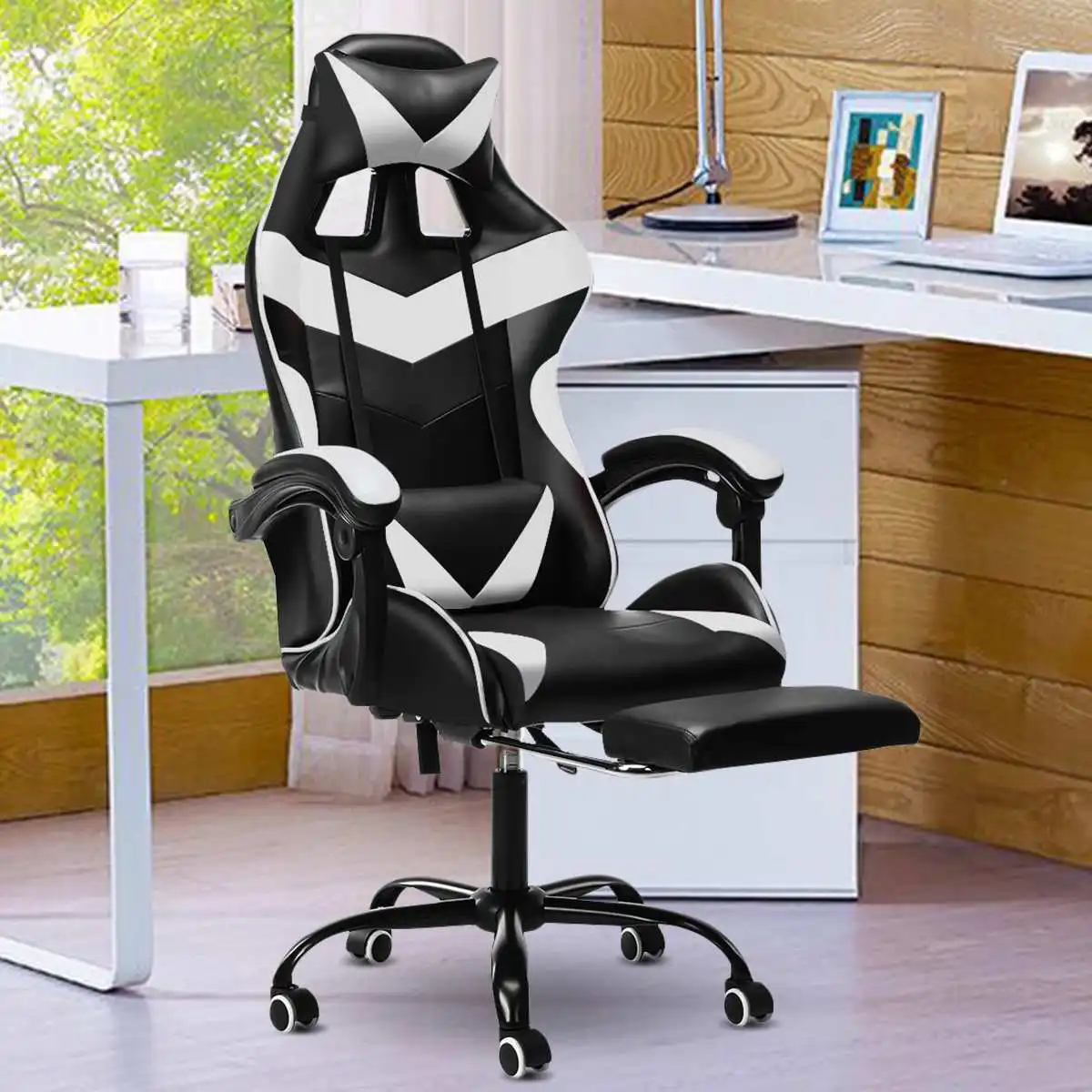 Leather Office Gaming Chair Home Internet Cafe Racing Chair WCG Gaming Ergonomic Computer Chair Swivel Lifting Lying Gamer Chair
Leather Office Gaming Chair Home Internet Cafe Racing Chair WCG Gaming Ergonomic Computer Chair Swivel Lifting Lying Gamer Chair