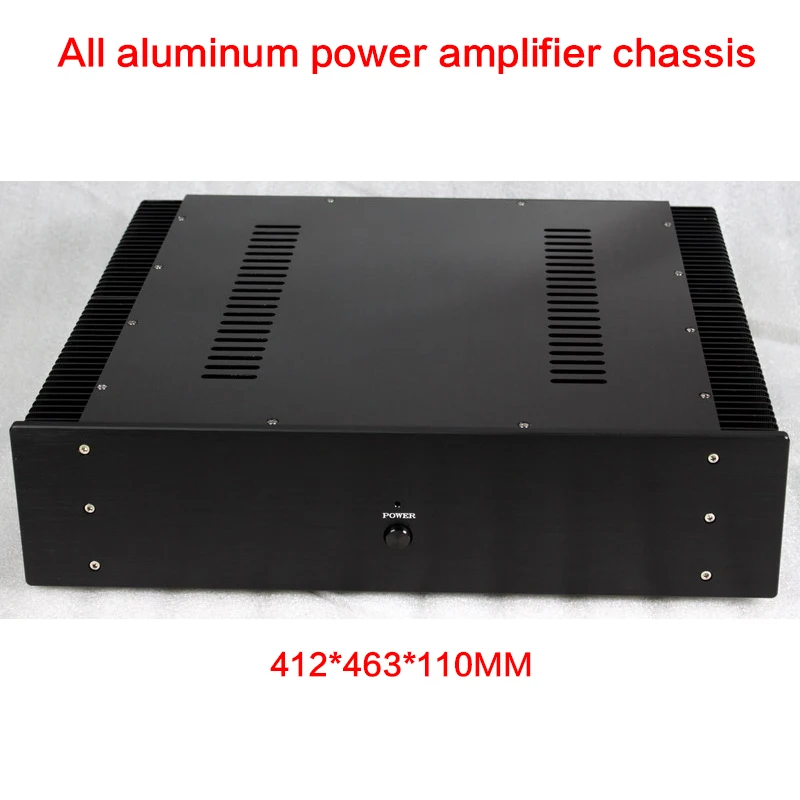 412*463*110MM All-aluminum Power Amplifier Chassis WA16 Rear-stage Case Power Supply Shell Multi-purpose Enclosure with Radiator
412*463*110MM All-aluminum Power Amplifier Chassis WA16 Rear-stage Case Power Supply Shell Multi-purpose Enclosure with Radiator