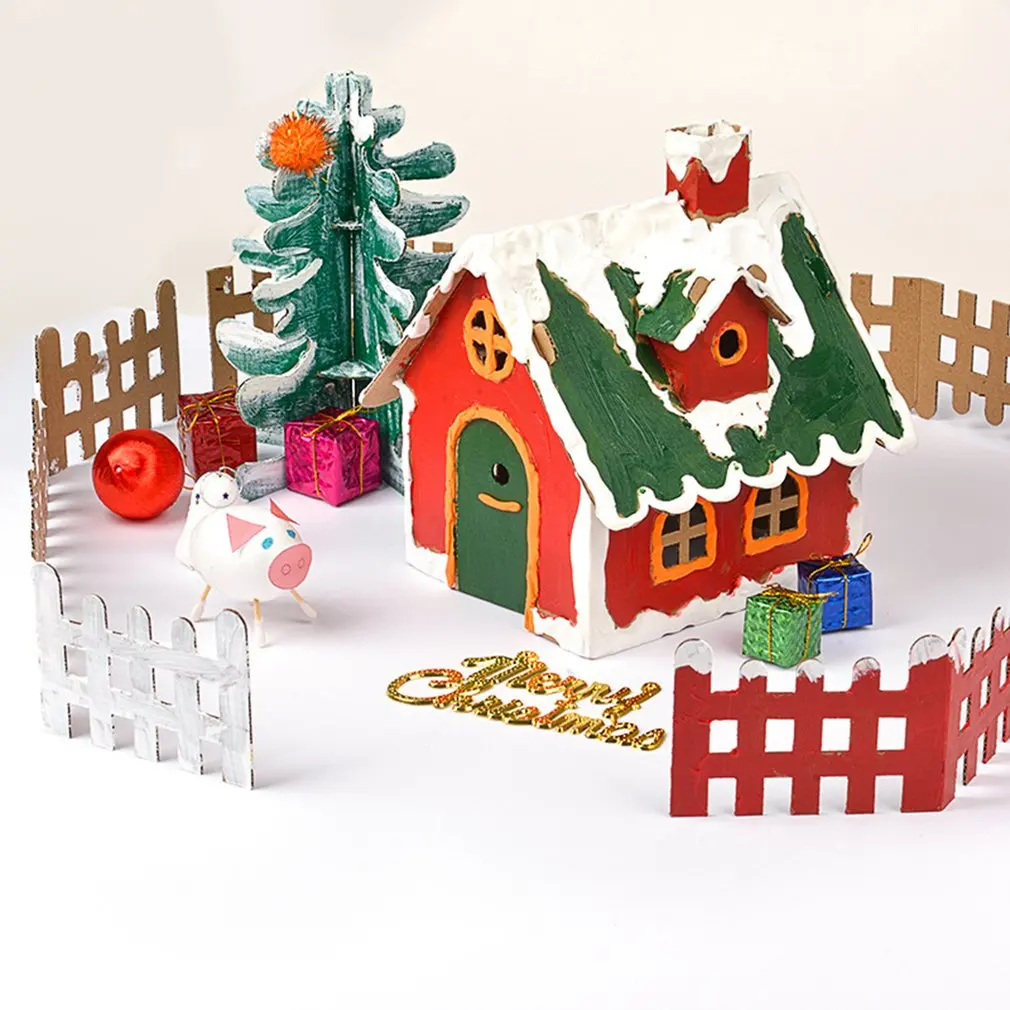 Kindergarten Gift Christmas Cookie House Decorations Children Handmade Diy Material Package Luminous Homemade Hut Christmas
Kindergarten Gift Christmas Cookie House Decorations Children Handmade Diy Material Package Luminous Homemade Hut Christmas