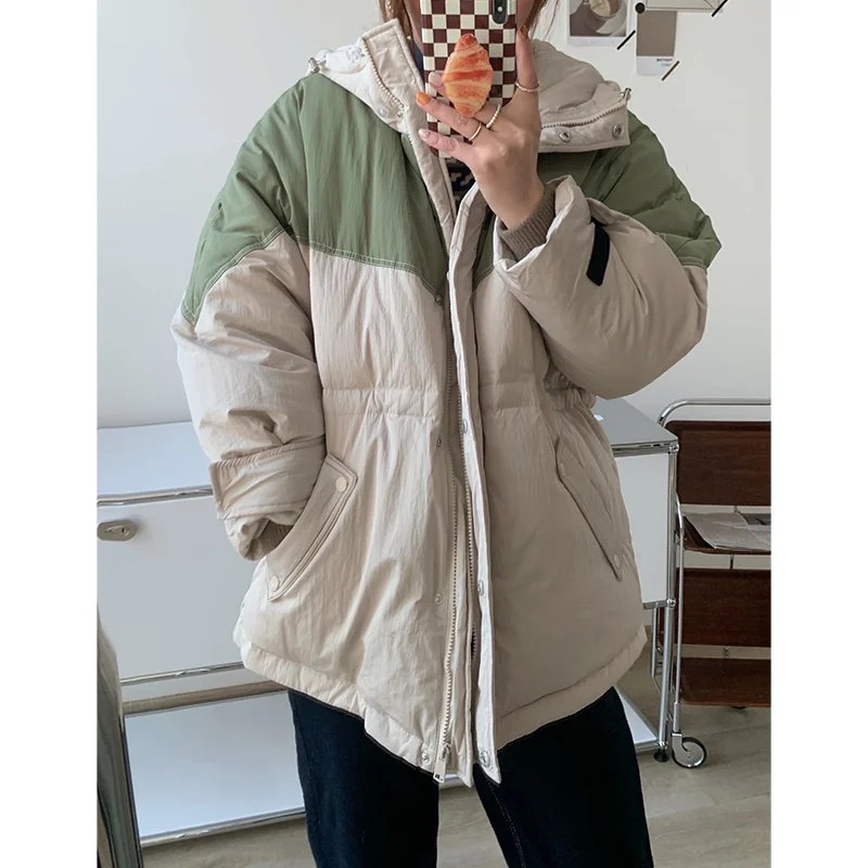 Winter Women Hooded Down Jacket 2021 Winter Adjustable Waist Zipper White Duck Down Jacket Winter Warm Loose Puffer Coat
Winter Women Hooded Down Jacket 2021 Winter Adjustable Waist Zipper White Duck Down Jacket Winter Warm Loose Puffer Coat
