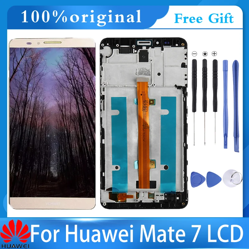 ЖК-дисплей 6 0 "для Huawei mate 7 с сенсорным экраном и дигитайзером сменный экран