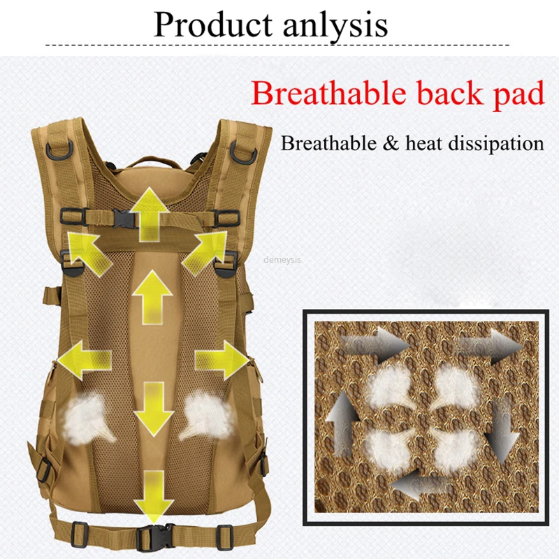 Outdoor Tactical Backpack Large Capacity Molle Army Military Assault Bags Camouflage Trekking Hunting Camping Hiking Bag
Outdoor Tactical Backpack Large Capacity Molle Army Military Assault Bags Camouflage Trekking Hunting Camping Hiking Bag