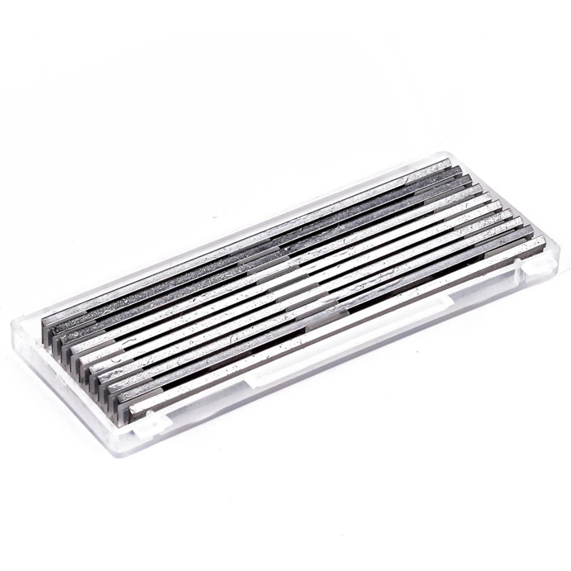 10Pcs Reversible High Speed Steel Planer Blades 82Mm X 5.5Mm For Cutting Soft Hard Woods Ply-Wood Board Woodworking Power Tool
10Pcs Reversible High Speed Steel Planer Blades 82Mm X 5.5Mm For Cutting Soft Hard Woods Ply-Wood Board Woodworking Power Tool