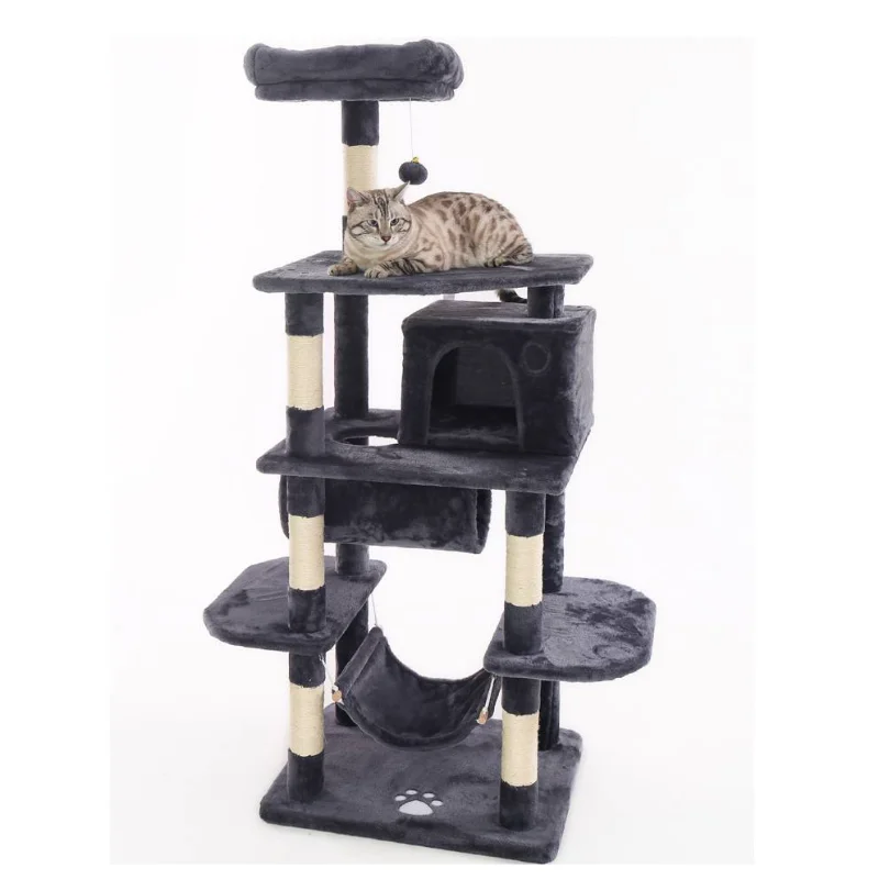 Dark Gray Kitten Climbing Frame Pet Tree House Cute Kitten Game Activity Apartment Cat Dog Pet Crawling Household Items
Dark Gray Kitten Climbing Frame Pet Tree House Cute Kitten Game Activity Apartment Cat Dog Pet Crawling Household Items