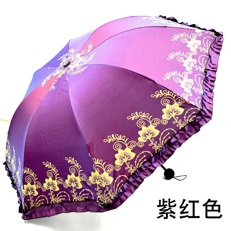 Color-Changing Glitter Lace Umbrella for Two Persons Vinyl Student Women's Parasol UV-Proof Sun Umbrella Sun Umbrella
Color-Changing Glitter Lace Umbrella for Two Persons Vinyl Student Women's Parasol UV-Proof Sun Umbrella Sun Umbrella