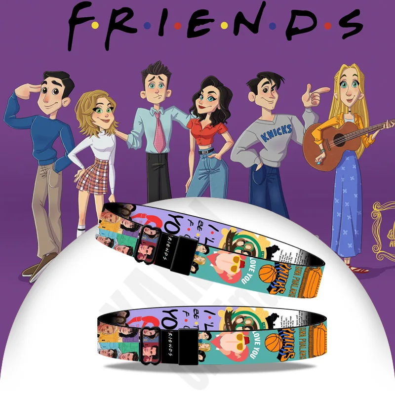 Friends TV Show Cartoon Bangles For Women Nen Webbing Wristband Adjustable Size For Adults And Children Cuff Bracelet Jewelry
Friends TV Show Cartoon Bangles For Women Nen Webbing Wristband Adjustable Size For Adults And Children Cuff Bracelet Jewelry