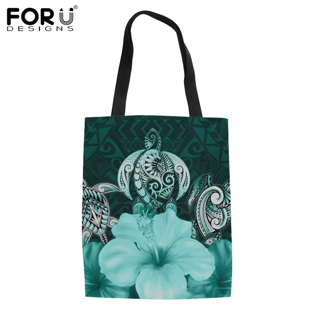 FORUDESIGNS Shoulder Bag for Women Fashion Shopping Canvas Bag Hawaiian Turtle Polynesian Hibiscus Print Durable Travel Bag
FORUDESIGNS Shoulder Bag for Women Fashion Shopping Canvas Bag Hawaiian Turtle Polynesian Hibiscus Print Durable Travel Bag