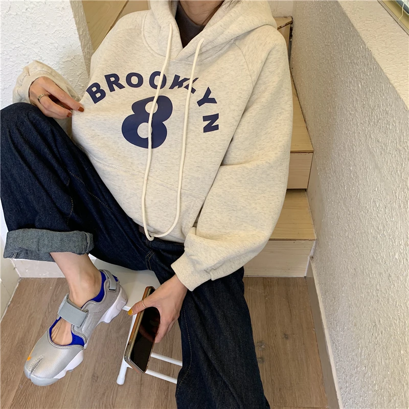 New harajuku hoodies women winter Letter print Thicken Plus cashmere digital pullover Loose hoodies students Hot sale
New harajuku hoodies women winter Letter print Thicken Plus cashmere digital pullover Loose hoodies students Hot sale