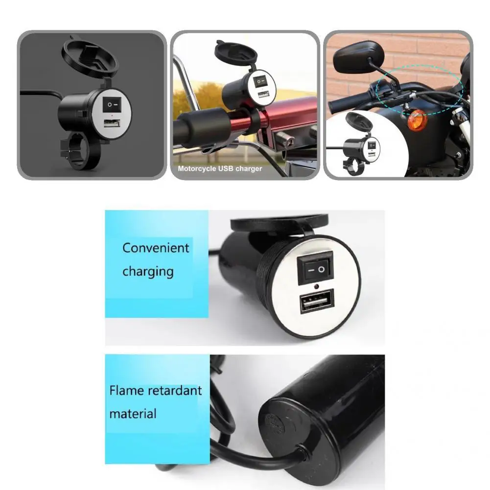 High Performance with Button Switch High Power Motorcycle Charger Socket for RV
High Performance with Button Switch High Power Motorcycle Charger Socket for RV
