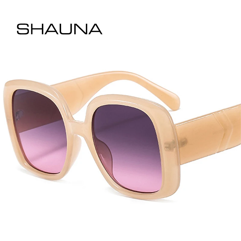 SHAUNA Fashion Oversized Square Women Sunglasses Retro Brand Designer Gradient Eyewear Shades UV400 Men Jelly Tea Sun Glasses
SHAUNA Fashion Oversized Square Women Sunglasses Retro Brand Designer Gradient Eyewear Shades UV400 Men Jelly Tea Sun Glasses