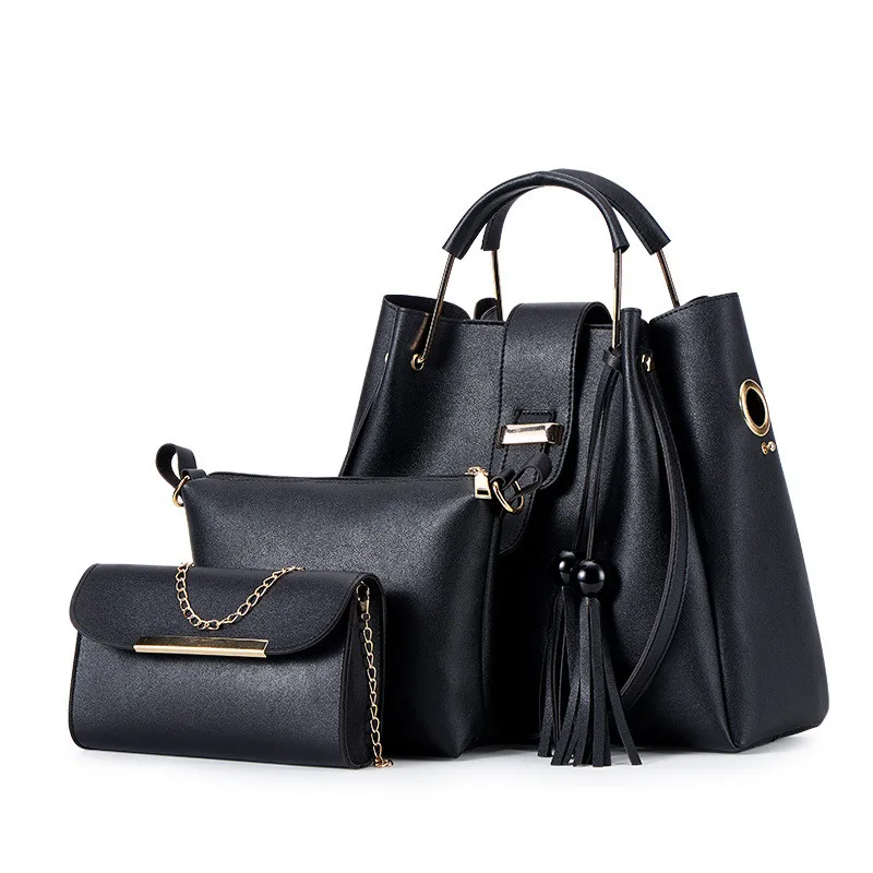 Women Bag Set Top-Handle Large Capacity Female Vintage Tassel Handbag Fashion Shoulder Bag Purse Ladies PU Leather Crossbody Bag
Women Bag Set Top-Handle Large Capacity Female Vintage Tassel Handbag Fashion Shoulder Bag Purse Ladies PU Leather Crossbody Bag