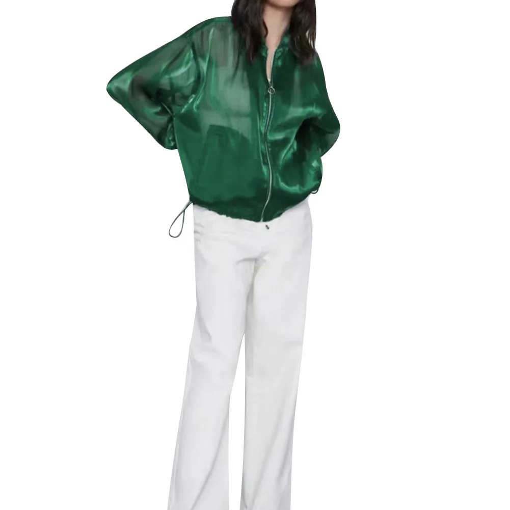 Female Coat Solid Color Stand Collar Long Sleeve Zipper Loose Casual Coat Women’ s Jacket
Female Coat Solid Color Stand Collar Long Sleeve Zipper Loose Casual Coat Women’ s Jacket