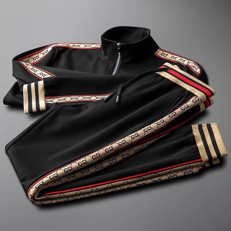 European And American Fashion New Spring And Summer Men Stand Collar Jacket Plus Trousers Slim Version Of Leisure Sports Set
European And American Fashion New Spring And Summer Men Stand Collar Jacket Plus Trousers Slim Version Of Leisure Sports Set