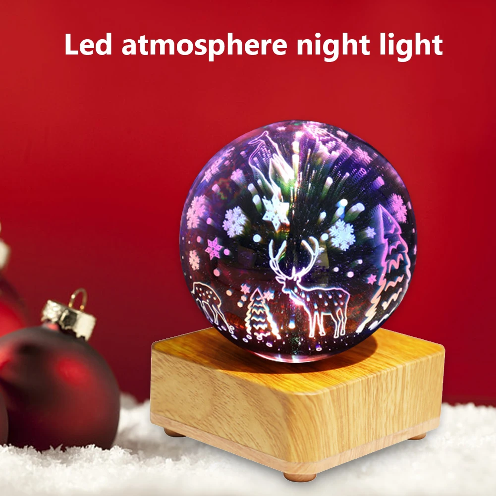 LED 3D Firework Night Light Glass Ball Pendant Home Christmas Decoration Starry Sky Night Light Colorful Atmosphere Table Lamp 
LED 3D Firework Night Light Glass Ball Pendant Home Christmas Decoration Starry Sky Night Light Colorful Atmosphere Table Lamp