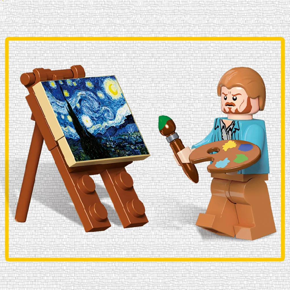 Starry Van Gogh Pixel Painting World Masterpiece Building Block MOC Pixel Art Painting Set Bricks DIY Decorative Educational Toy
Starry Van Gogh Pixel Painting World Masterpiece Building Block MOC Pixel Art Painting Set Bricks DIY Decorative Educational Toy
