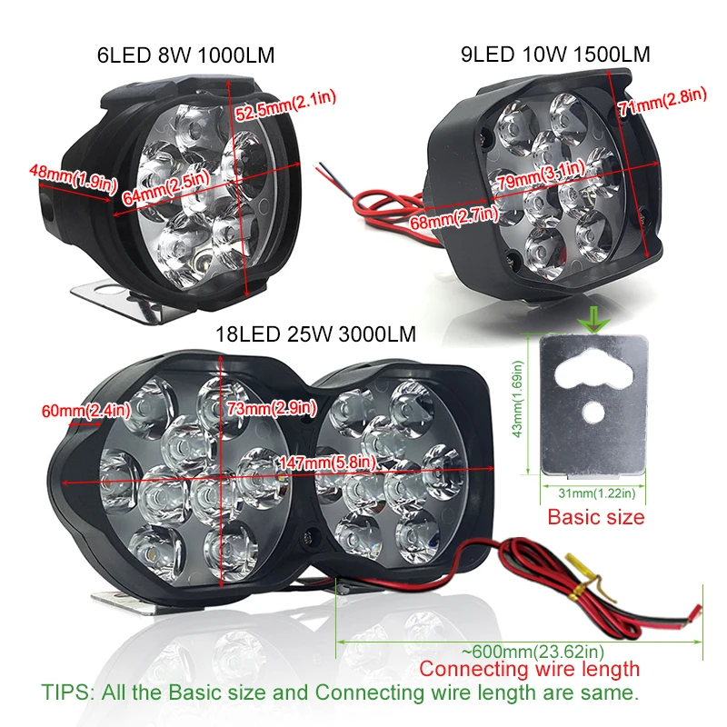CNSUNNYLIGHT Car LED Work Headlight Auto Working Driving Lamp Trucks Pickups Offroad Fog DRL Light Motorcycle Bikes Spotlight
CNSUNNYLIGHT Car LED Work Headlight Auto Working Driving Lamp Trucks Pickups Offroad Fog DRL Light Motorcycle Bikes Spotlight