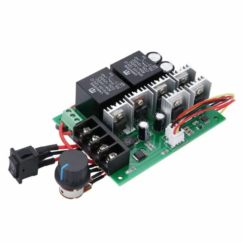 DC 12/24/36 / 48V 60A PWM Motor Speed Controller CW CCW Reversible Switch Durable And Practical DC Brush Motor Speed Controller
DC 12/24/36 / 48V 60A PWM Motor Speed Controller CW CCW Reversible Switch Durable And Practical DC Brush Motor Speed Controller