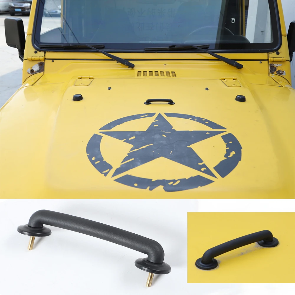 Black ABS Strap Hood Windshield Hold Down Bracket Trim For Jeep Wrangler TJ JK 1997-2017 Car Exterior Accessories
Black ABS Strap Hood Windshield Hold Down Bracket Trim For Jeep Wrangler TJ JK 1997-2017 Car Exterior Accessories