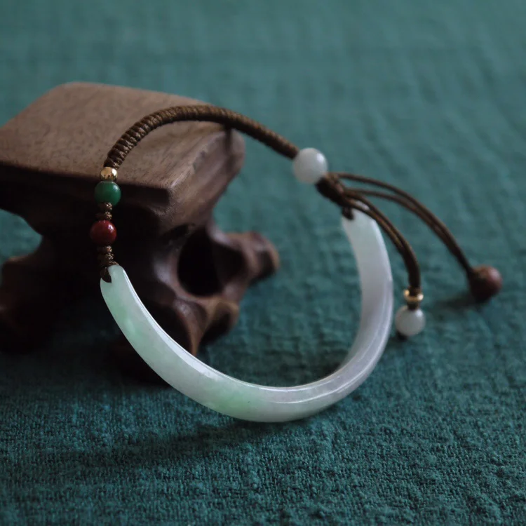 Natural A jadeite thin strips bracelets jade for men women beads bracelet with jade bracelet charm bracelet Hand-knitted rope
Natural A jadeite thin strips bracelets jade for men women beads bracelet with jade bracelet charm bracelet Hand-knitted rope
