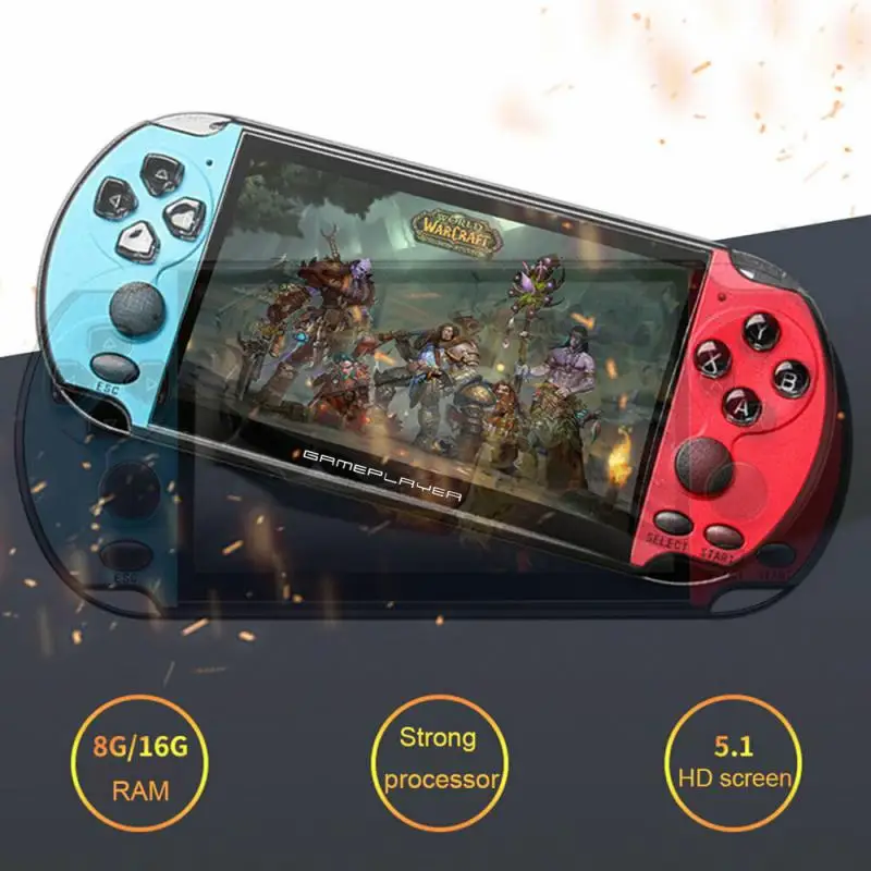 Portable 5.1inch HD 8GB Retro Handheld Double Joystick Game Controller Classic Console Video Built-in 10000 Games New
Portable 5.1inch HD 8GB Retro Handheld Double Joystick Game Controller Classic Console Video Built-in 10000 Games New