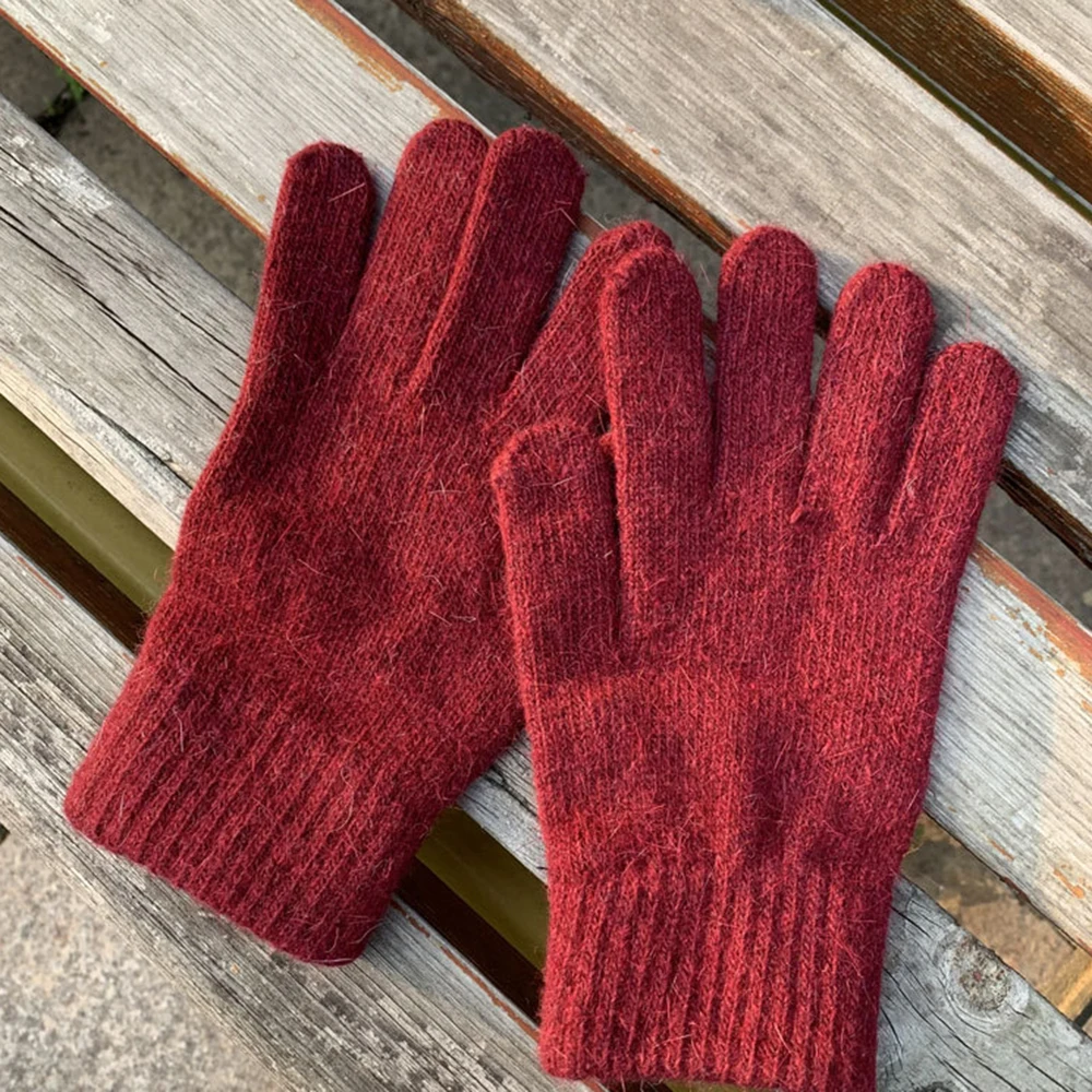 Winter Ribbed Knitted Full Fingered Gloves Women Men Classic Basic Thicken Lining Mittens Thermal Wrist Gloves
Winter Ribbed Knitted Full Fingered Gloves Women Men Classic Basic Thicken Lining Mittens Thermal Wrist Gloves