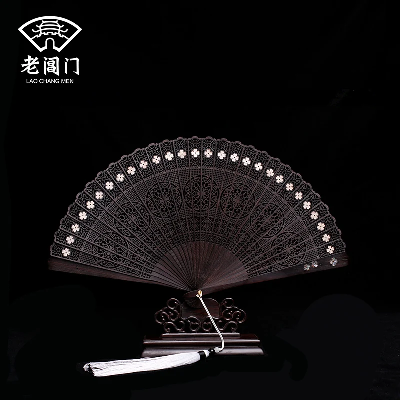 

Сучжоу классического подарок вентилятор ретро веер из сандалового дерева выдалбливать канцелярские веер из сандалового дерева складной в...