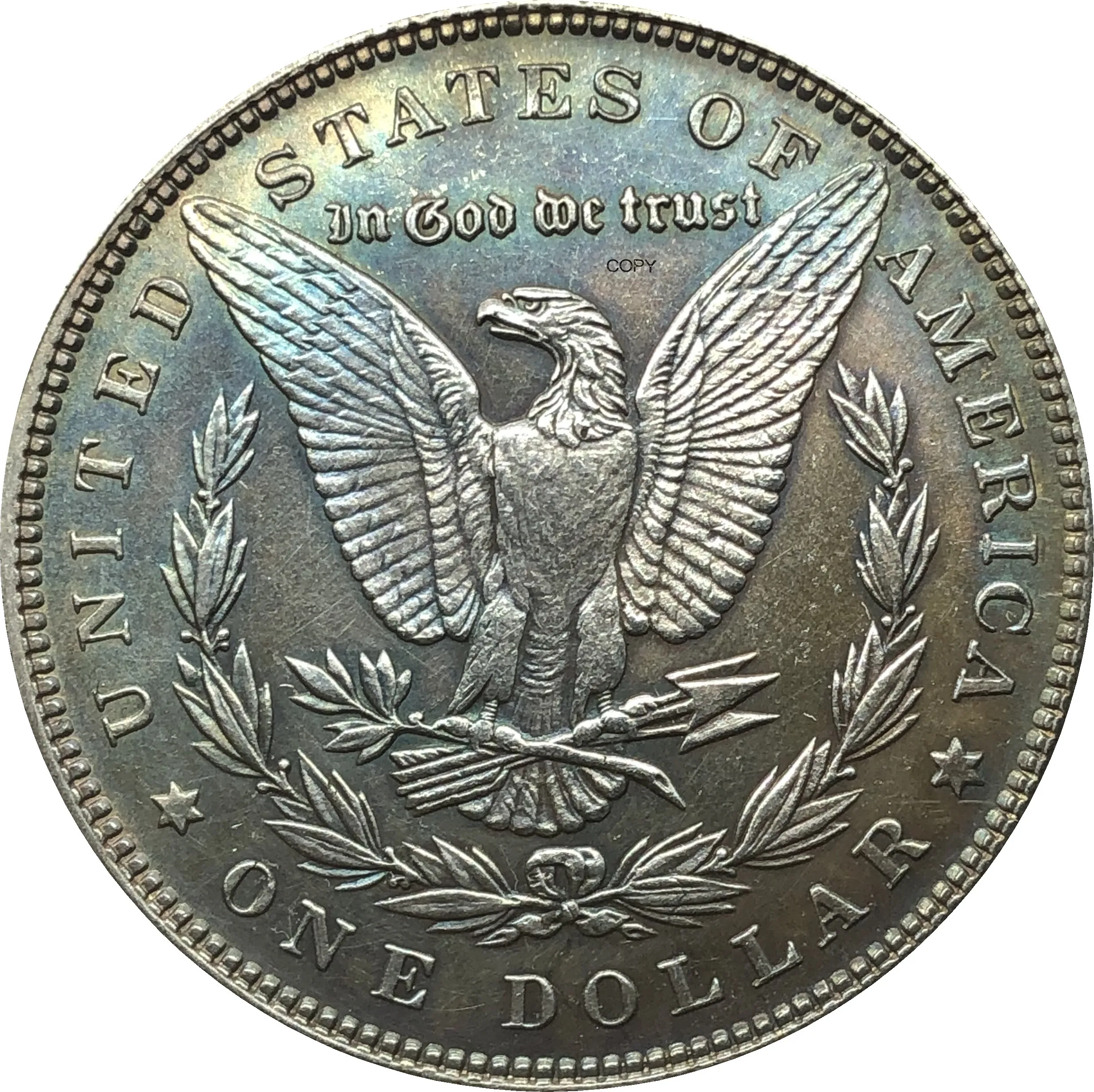 United States Of America 1891 Morgan One Dollar US Coin Liberty Cupronickel Silver Plated In God We Trust Copy Coin