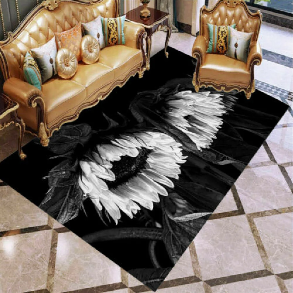 StarBlue-HGS Black White Sunflowers Non-Slip Floor Mat Doormats Game Handles Rug Carpet for Bedroom Indoor Outdoor Throw Rug 
StarBlue-HGS Black White Sunflowers Non-Slip Floor Mat Doormats Game Handles Rug Carpet for Bedroom Indoor Outdoor Throw Rug