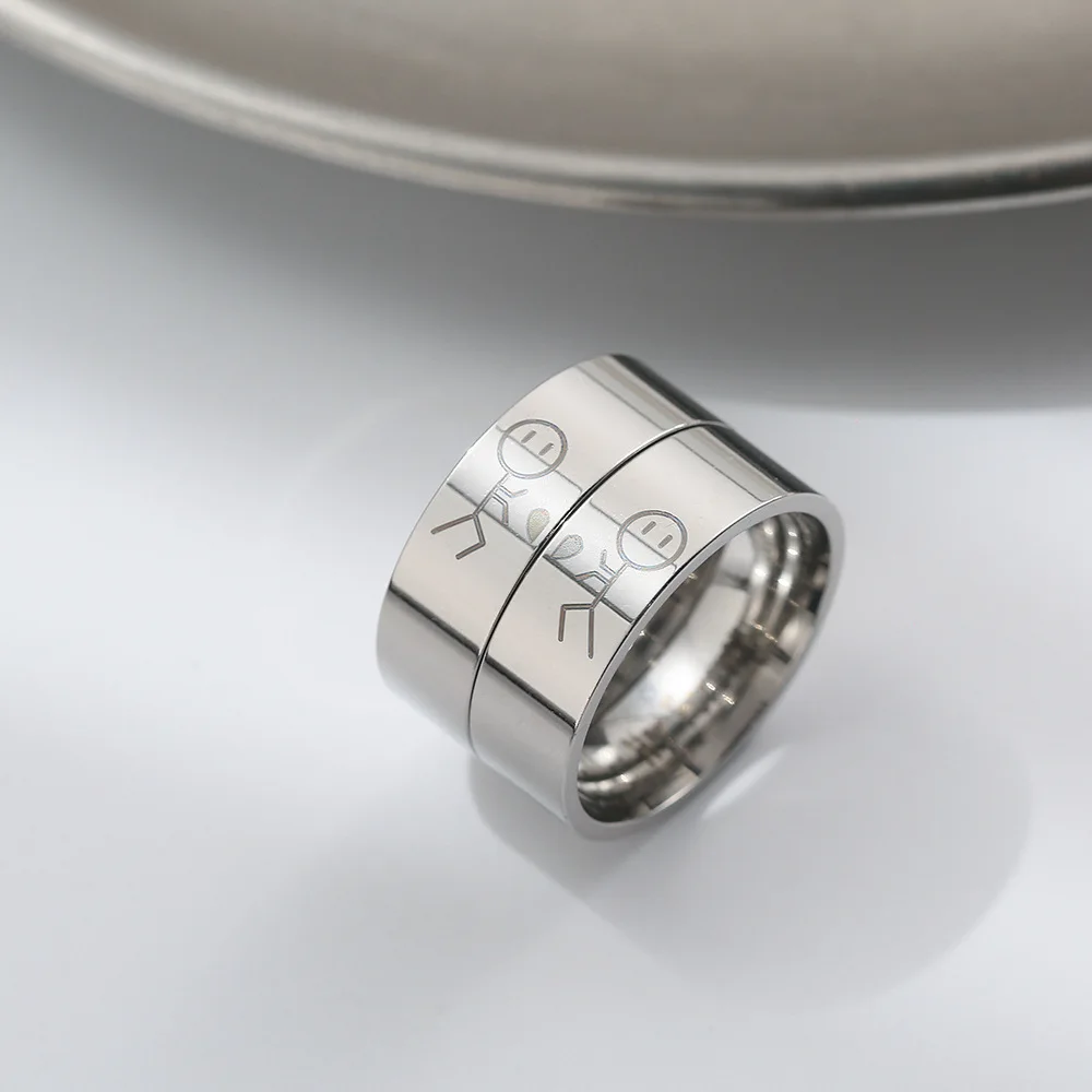 Europe and America Cross Border Stainless Steel Ring Couple Couple Rings Titanium Steel Ring a Pair of His Always Her Forever
Europe and America Cross Border Stainless Steel Ring Couple Couple Rings Titanium Steel Ring a Pair of His Always Her Forever