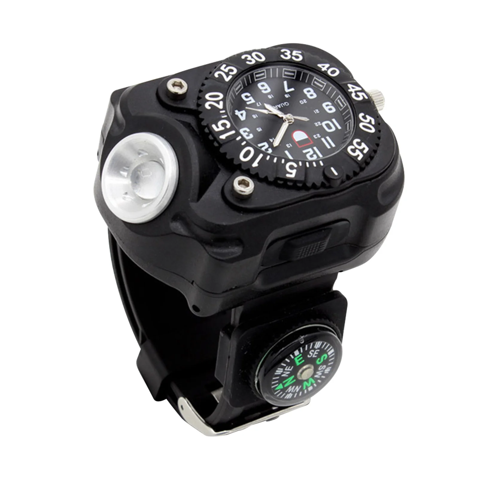 ABS USB Rechargeable Portable Waterproof With Hiking Running Tactical Wrist LED Light Multifunctional Watch Flashlight
ABS USB Rechargeable Portable Waterproof With Hiking Running Tactical Wrist LED Light Multifunctional Watch Flashlight