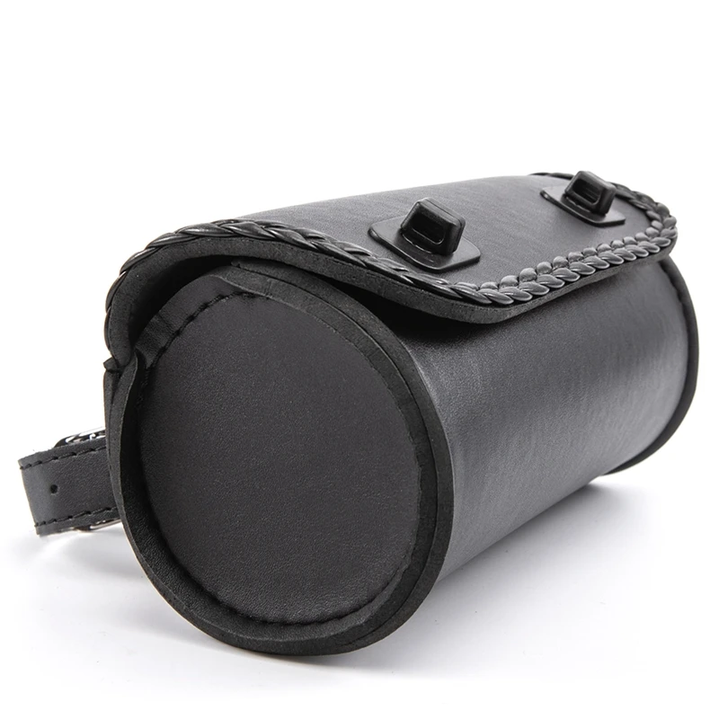 Universal Motorcycle Fork Bag PU Leather Handlebar Tool Pouch Sissy Bar Roll Storage Bag Saddle Bag with 2 Straps
Universal Motorcycle Fork Bag PU Leather Handlebar Tool Pouch Sissy Bar Roll Storage Bag Saddle Bag with 2 Straps
