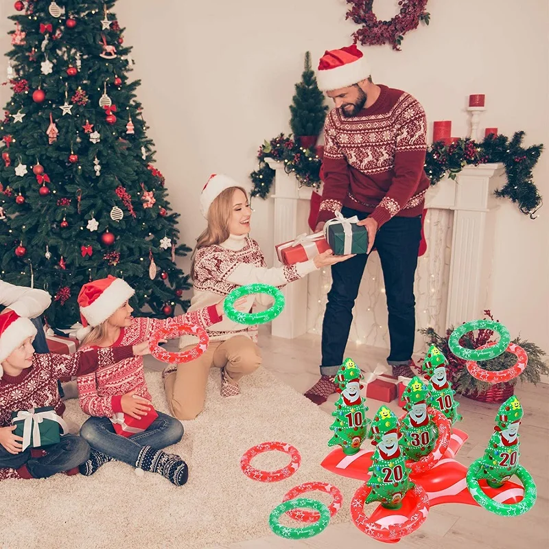 Christmas Party Games Toss Inflatable Reindeer Antler Ring Toss Game Christmas Tree Ring Toss Game for Christmas Party Pool Toy
Christmas Party Games Toss Inflatable Reindeer Antler Ring Toss Game Christmas Tree Ring Toss Game for Christmas Party Pool Toy