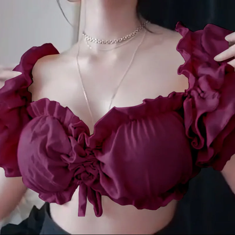 Y2k Tube Crop Tops for Women 2021 Aesthetics Chiffon Strapless Cute Cropped Top Halter Neck Cami Summer Woman Tank Top Female
Y2k Tube Crop Tops for Women 2021 Aesthetics Chiffon Strapless Cute Cropped Top Halter Neck Cami Summer Woman Tank Top Female