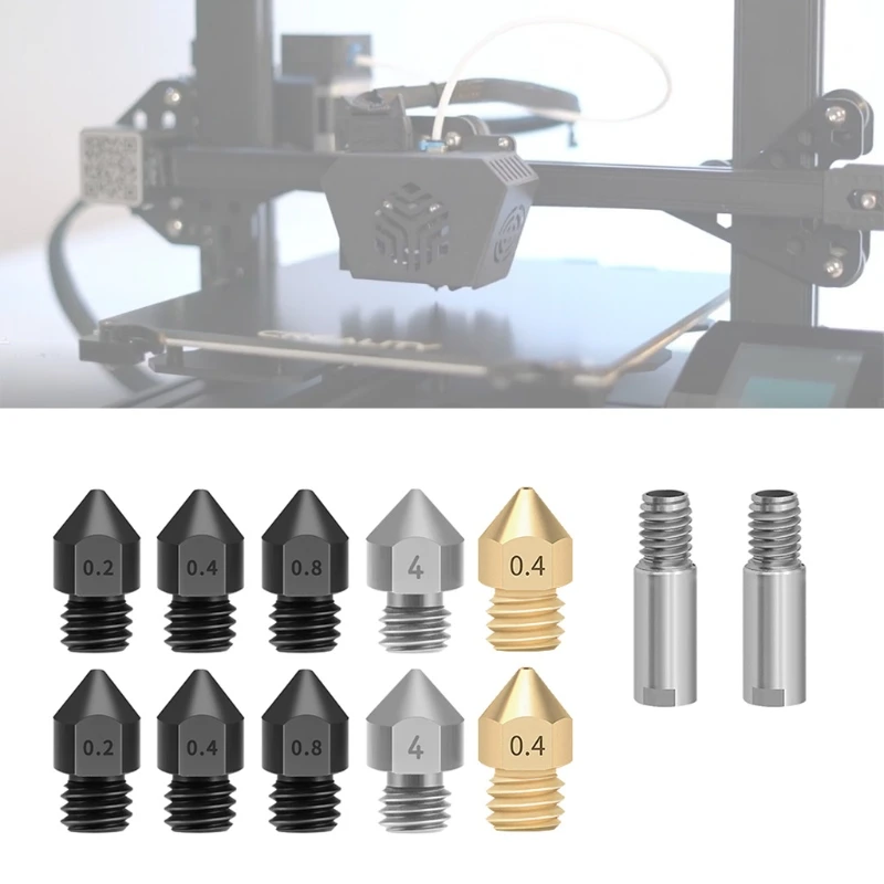 4mm/0.16in Incision Diameter 3D Printer Nozzle Cleaning Kit 3D Printer Nozzles Extruder Nozzles MK8 Metal Block Tool
4mm/0.16in Incision Diameter 3D Printer Nozzle Cleaning Kit 3D Printer Nozzles Extruder Nozzles MK8 Metal Block Tool