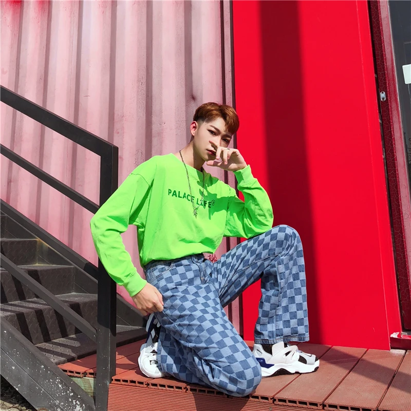 Fad New Autumn Winter Loose Big Size Trousers High Waist Personality Plaid Printing Women Wide Leg Pants
Fad New Autumn Winter Loose Big Size Trousers High Waist Personality Plaid Printing Women Wide Leg Pants