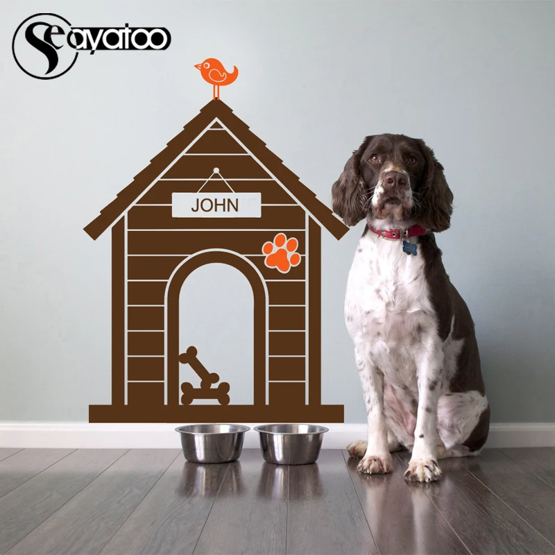 Pet Dog House Home Animal Customized Name Puppy Paw Print Bone Vinyl Wall Sticker Decal Stickers Decor 58x80cm
Pet Dog House Home Animal Customized Name Puppy Paw Print Bone Vinyl Wall Sticker Decal Stickers Decor 58x80cm