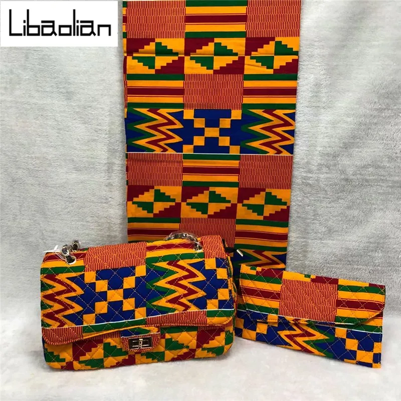 African bags for women handbag high quality wax bag set match Ankara african wax print batik fabric for women dresses 6 yards A9
African bags for women handbag high quality wax bag set match Ankara african wax print batik fabric for women dresses 6 yards A9