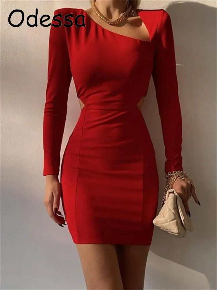 Odessa Bodycon Long Sleeve Hollow Out Women Mini Dress 2021 Autumn Winter Fashion Party Sexy Elegant Women's Dresses
Odessa Bodycon Long Sleeve Hollow Out Women Mini Dress 2021 Autumn Winter Fashion Party Sexy Elegant Women's Dresses
