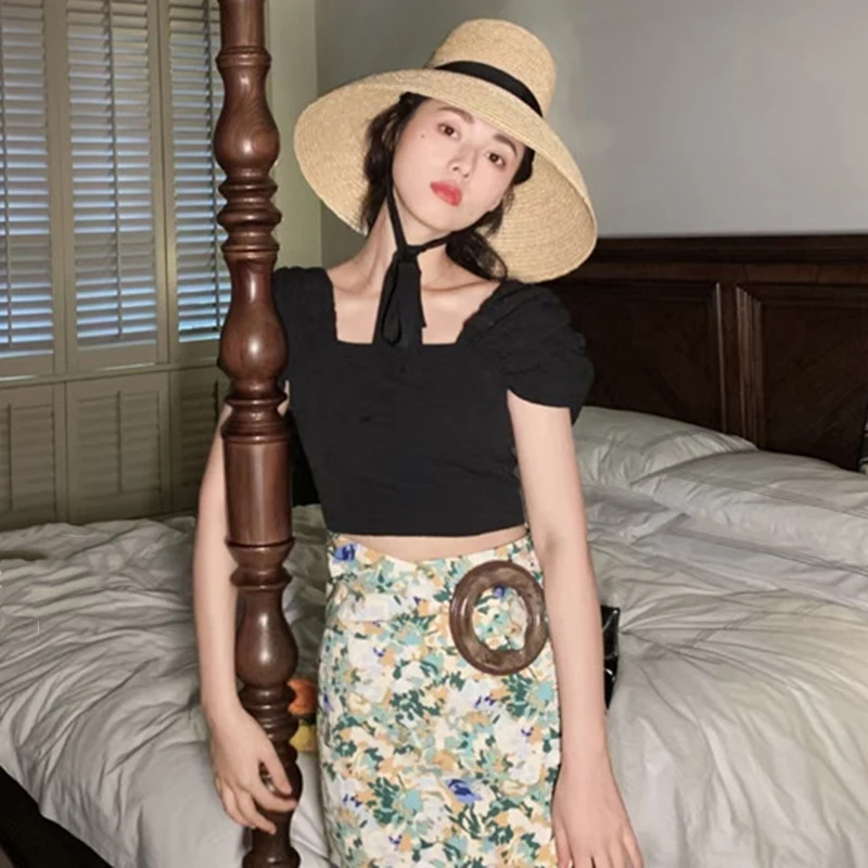 GALCAUR Casual Polka Dot Shirt For Women Square Collar Puff Short Sleeve Pullover Ruched Blouses Females 2021 Clothes Summer New 
GALCAUR Casual Polka Dot Shirt For Women Square Collar Puff Short Sleeve Pullover Ruched Blouses Females 2021 Clothes Summer New