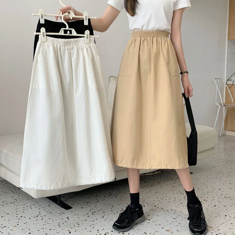 Lucyever Korean Style A-line Skirts Women 2021 Autumn Casual Streetwear Student Midi Skirt Woman High Waist Pockets Long Skirts
Lucyever Korean Style A-line Skirts Women 2021 Autumn Casual Streetwear Student Midi Skirt Woman High Waist Pockets Long Skirts