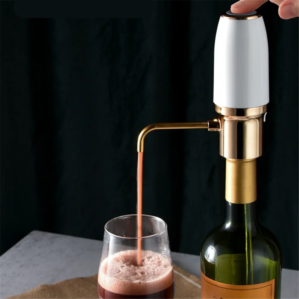 USB Charging Electric Wine Decanter Portable Wine Dispenser Pump Automatic Wine Pourer Aerator Instant One-Touch Wine Oxidizer
USB Charging Electric Wine Decanter Portable Wine Dispenser Pump Automatic Wine Pourer Aerator Instant One-Touch Wine Oxidizer