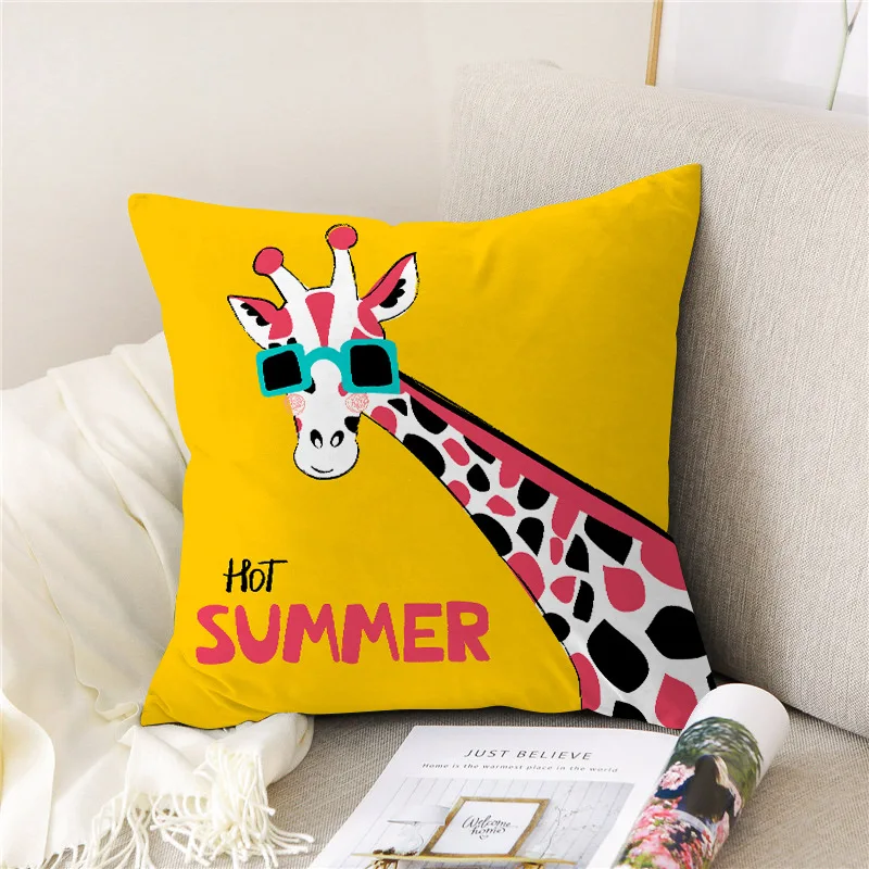 Yellow and Black Cartoon Bear Giraffe Throw Pillow Case Geometric Cushion Covers for Home Sofa Chair Decorative Pillowcases
Yellow and Black Cartoon Bear Giraffe Throw Pillow Case Geometric Cushion Covers for Home Sofa Chair Decorative Pillowcases