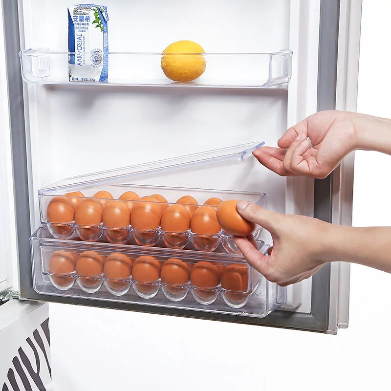14 Grids Refrigerator Side Door Egg Box with Lid Thicken Transparent Seal Tray Kitchen Fresh-keeping Case Storage Container
14 Grids Refrigerator Side Door Egg Box with Lid Thicken Transparent Seal Tray Kitchen Fresh-keeping Case Storage Container