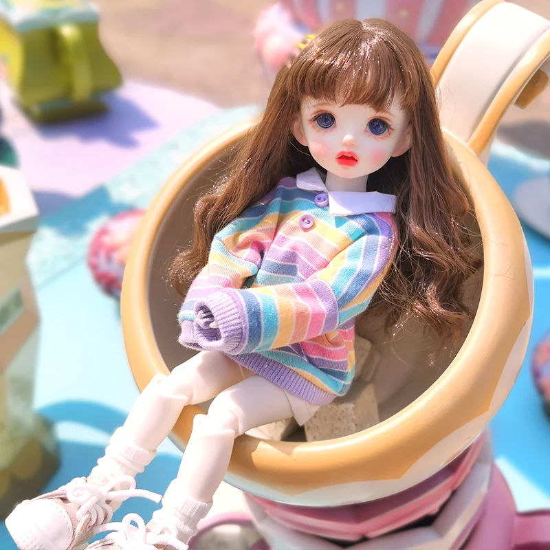1/6 Одежда для куклы bjd, милая радужная полоса, свитер, топы с длинной повседневной одеждой, аксессуары для одежды, подарок для девочек, кукла, ...
1/6 Одежда для куклы bjd, милая радужная полоса, свитер, топы с длинной повседневной одеждой, аксессуары для одежды, подарок для девочек, кукла, ...